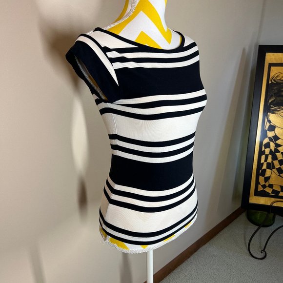 French Connection Horizontal Striped Top - Picture 2 of 6